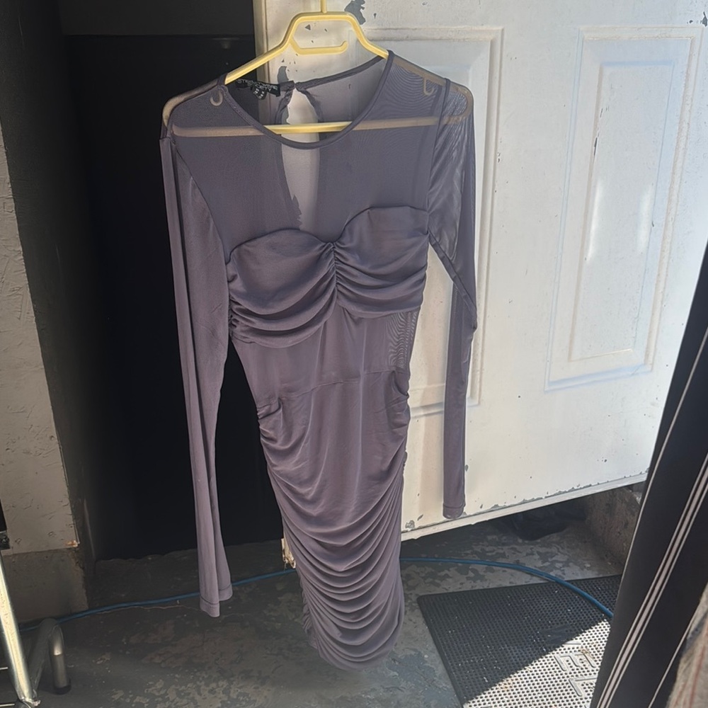 Streetwear Society Lavender Long Sleeve Dress